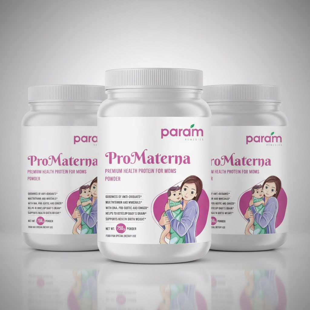 ProMaterna Premium Health Protein Powder for Pregnancy & Breastfeeding | With Vitamins, Minerals & DHA | 750g