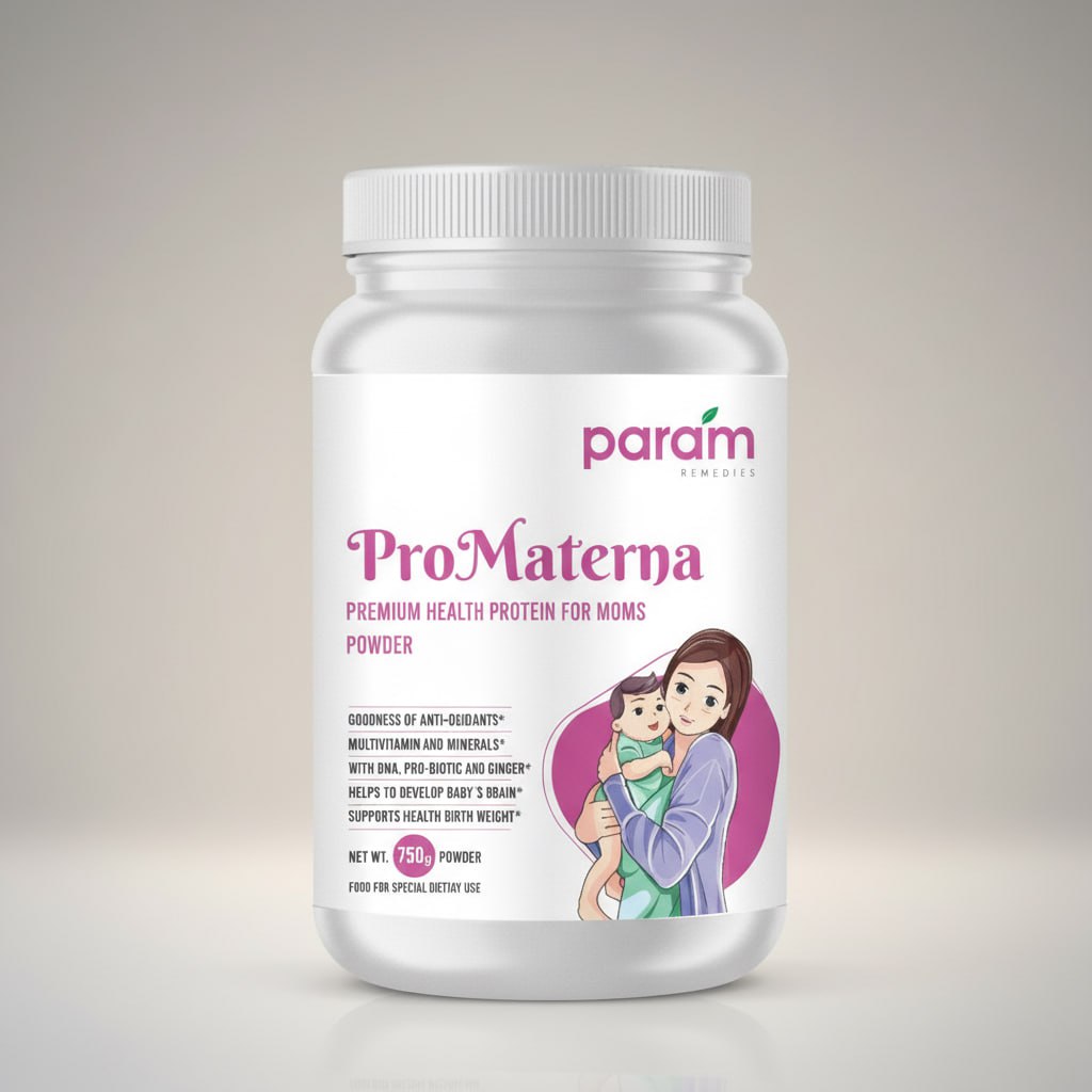 ProMaterna Premium Health Protein Powder for Pregnancy & Breastfeeding | With Vitamins, Minerals & DHA | 750g