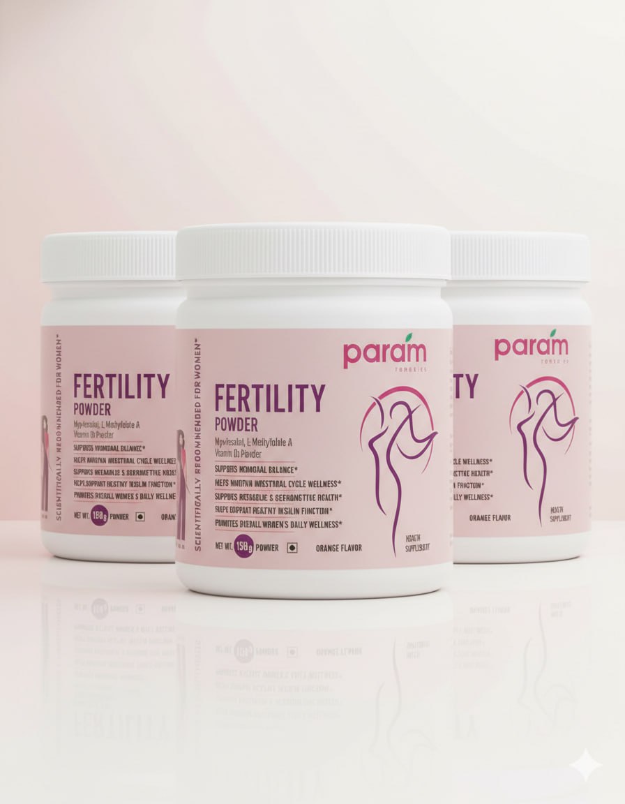 Param Fertility Powder for Women 150g | Myo-Inositol Supplement | Hormonal Balance, Menstrual Wellness & Reproductive Health Support